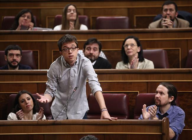 Irene Montero, Íñigo Errejón y Pablo Iglesias | EUROPA PRESS ep irene montero inigo errejonpablo iglesias 20170510171402