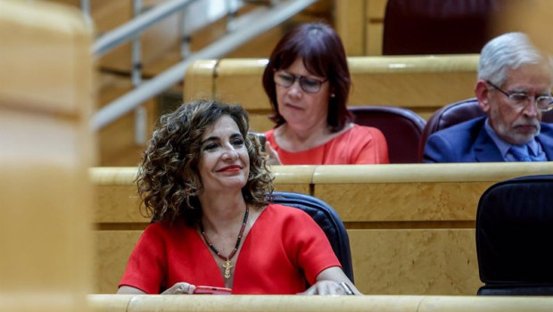 ep la ministra de hacienda y funcion publica maria jesus montero durante una sesion de control al