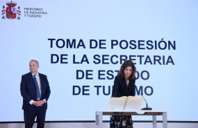 ep la nueva secretaria de estado de turismo rosario sanchez grau durante la toma de posesion de su