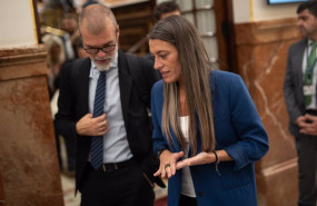 ep la portavoz de junts en el congreso miriam nogueras a su salida de una sesion plenaria en el