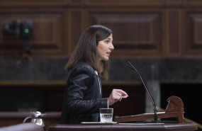 ep la secretaria general de podemos ione belarra interviene durante una sesion plenaria a 12 de