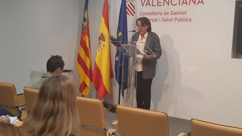 La subdirectora general de Epidemiología, Hermelinda Vanaclocha, en rueda de prensa | GVA ep la subdirectora general de epidemiologia hermelinda vanaclocha en rueda de prensa