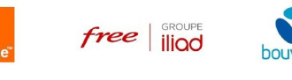 ep logos de orange free iliad y bouygues
