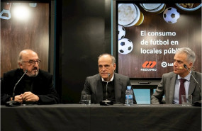 ep los presidentes de mediapro jaume roures y de laliga javier tebas