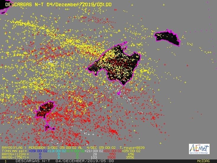 ep mapa de descragas electricas en baleares ep mapa de descragas electricas en baleares