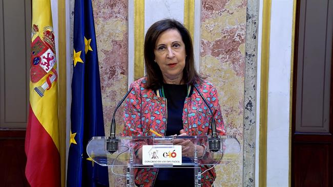 Margarita Robles en rueda de prensa en el Congreso de los Diputados | EUROPA PRESS ep margarita roblesruedaprensacongresolos diputados