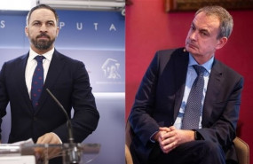 ep montaje fotograficopresidentevox santiago abascal yexpresidentegobierno jose luis rodriguez zapatero