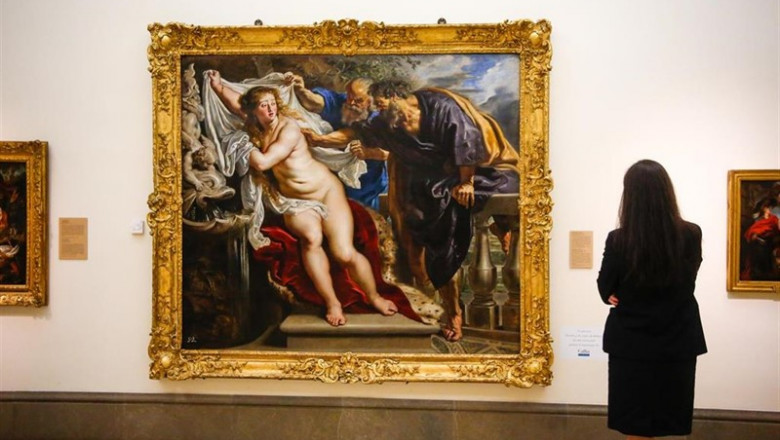 ep obra de rubens restaurada susana y los viejos expuesta en la real academia de bellas artes de san