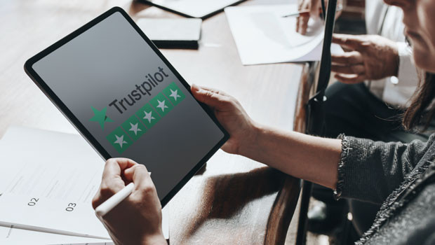 Trustpilot | Sharecast graphic / Josh White dl trustpilot trust pilot online ratings service review logo ftse 250
