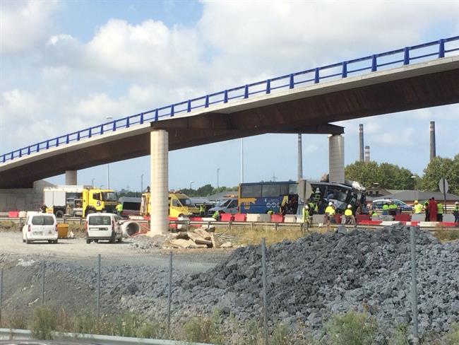 Accidente de autobús en Avilés | EUROPA PRESS ep accidenteautobusaviles
