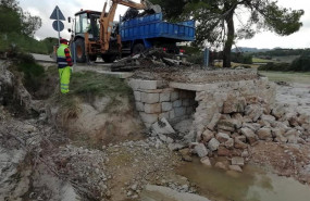 ep carretera de la diputacion de valencia afectada por el paso de la dana