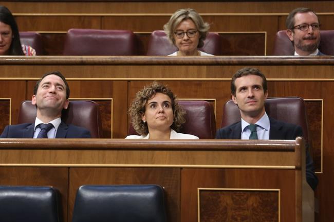 Casado, Montserrat y García Egea en el Pleno del Congreso | PP ep casado montserratgarcia egeaplenocongreso