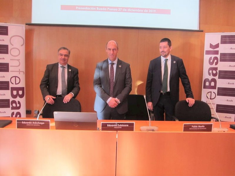 ep eduardo zubiaurre presidente de confebask presenta informe economico 2019-2020
