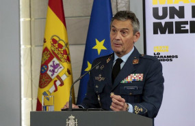 ep el jefe del estado mayor de la defensa miguel villarroya interviene en la rueda de prensa