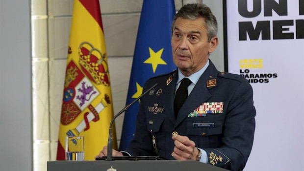 ep el jefe del estado mayor de la defensa miguel villarroya interviene en la rueda de prensa