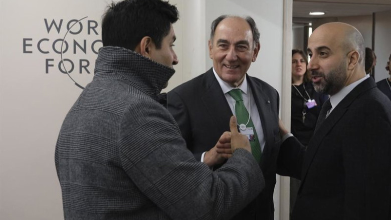 El presidente de Iberdrola, Ignacio Sánchez Galán, en Davos (Suiza). | IBERDROLA ep el presidente de iberdrola ignacio sanchez galan en davos