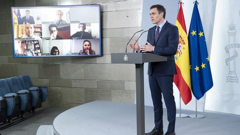 ep el presidente del gobierno pedro sanchez durante una rueda de prensa ep el presidente del gobierno pedro sanchez durante una rueda de prensa