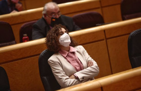 ep la ministra de hacienda y portavoz del gobierno maria jesus montero en un pleno del senado