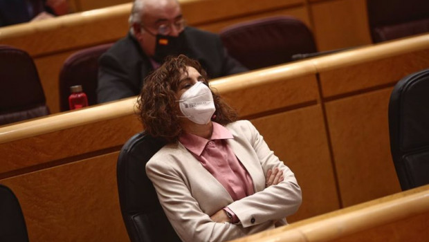 ep la ministra de hacienda y portavoz del gobierno maria jesus montero en un pleno del senado ep la ministra de hacienda y portavoz del gobierno maria jesus montero en un pleno del senado