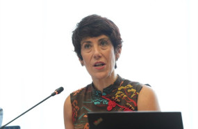 ep la ministra de inclusion seguridad social y migraciones elma saiz durante un seminario organizado