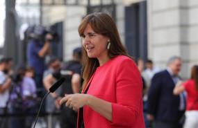 ep la portavoz de junts per cataluna en el congreso laura borras atiende a los medios de