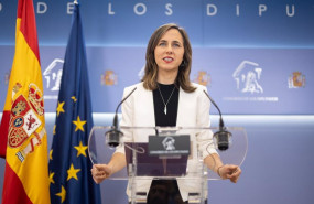 ep la portavoz de podemos en el congreso ione belarra durante una rueda de prensa anterior a la