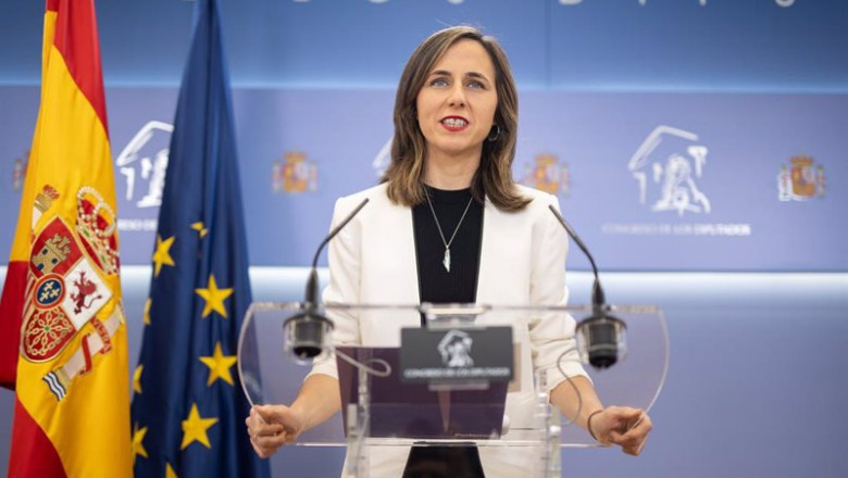 ep la portavoz de podemos en el congreso ione belarra durante una rueda de prensa anterior a la ep la portavoz de podemos en el congreso ione belarra durante una rueda de prensa anterior a la