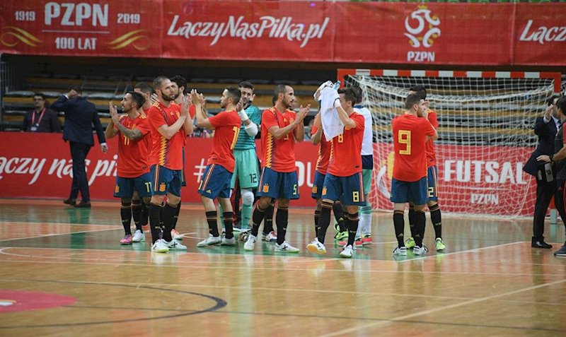 ep la seleccion espanola de futbol sala tras una victoria