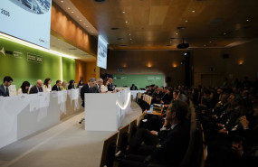 ep los miembros del consejo de administracion de aena durante la junta general de accionistas de