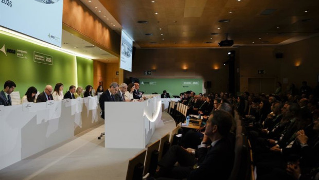 ep los miembros del consejo de administracion de aena durante la junta general de accionistas de