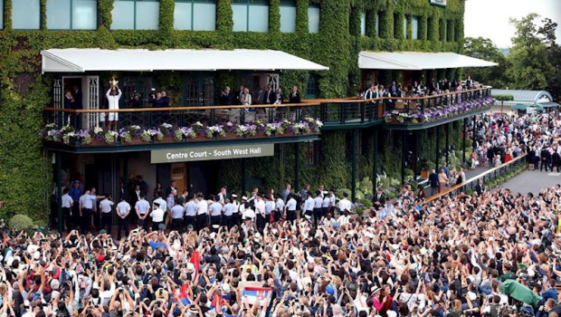 ep novak djokovic celebra su titulo en wimbledon 2019