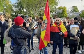 ep pequena concentracion de franquistas en las inmediaciones del cementerio de el pardo mingorrubio 20191024152805