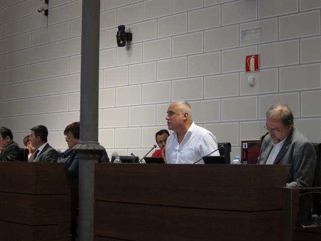 El portavoz de En Común, José Ángel Miramón, hoy en el pleno de la DPZ | EUROPA PRESS ep portavozen comun jose angel miramon hoyplenola dpz