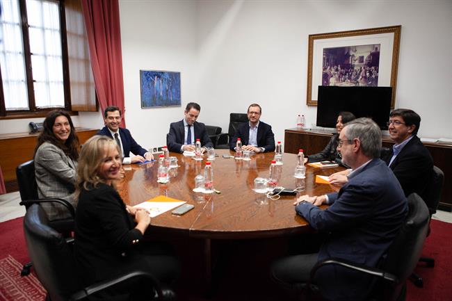 Reunión de delegaciones de PP y Ciudadanos (Cs) integradas por el presidente del | Jesús Prieto - Europa Press/Archivo ep reuniondelegacionesppciudadanos cs integradaspresidente del 20181216164603