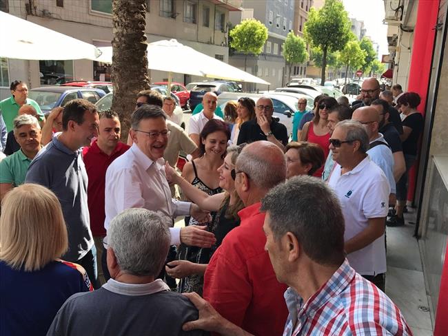 El secretario del PSPV ha visitado la agrupación socialista | CANDIDATURA XIMO PUIG ep secretariopspvvisitadoagrupacion socialista