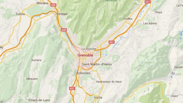 grenoble mapa