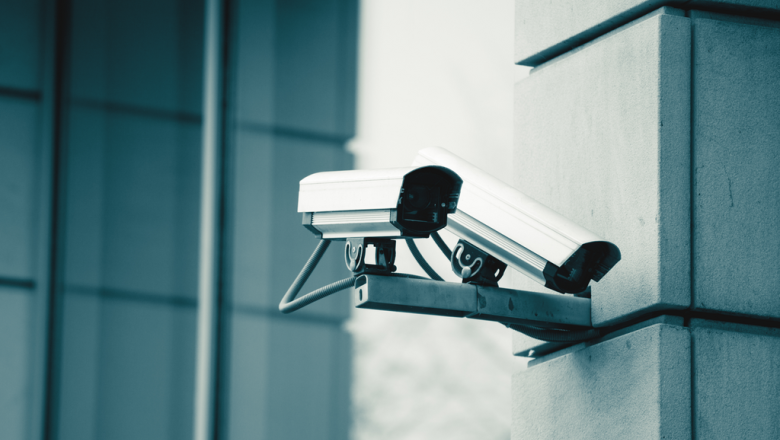 surveillance cameras of a bank low res