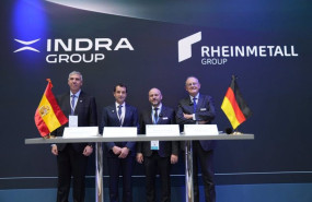ep archivo   firma del acuerdo entre indra y rheinmetall en el marco de feindef a 13 de mayo de 2025