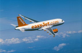 ep avion de easyjet en una imagen de archivo