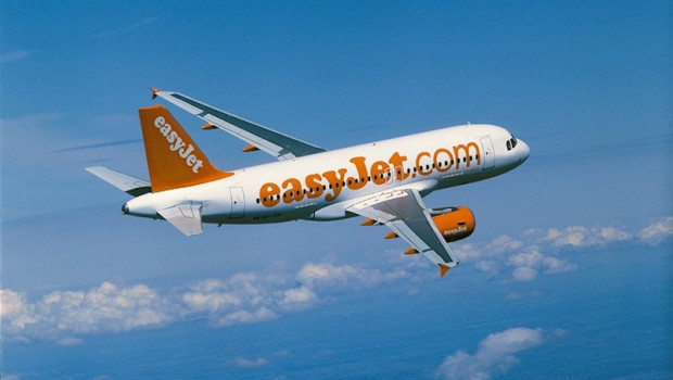 ep avion de easyjet en una imagen de archivo