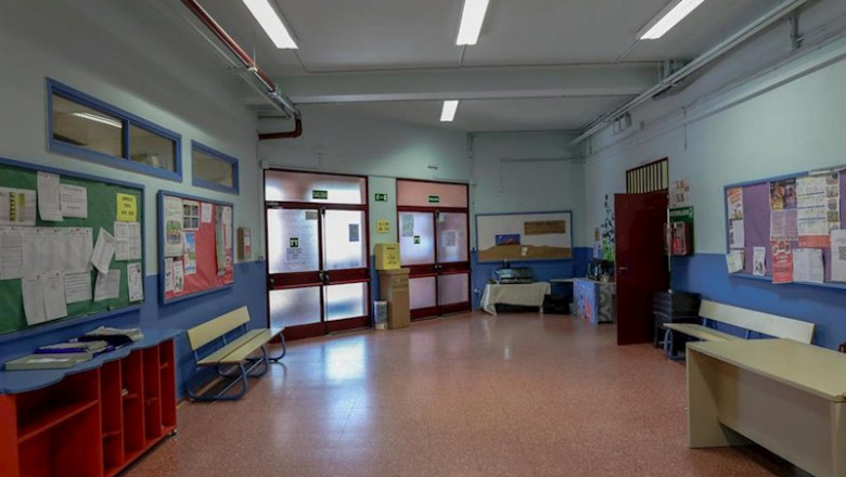 Colegio vacío tras la suspensión de las clases por coronavirus. | Jesús Hellín - Europa Press ep colegio vacio tras la suspension de las clases por coronavirus