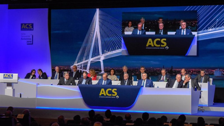 ACS - Archivo ep economiaempresas- acs repartira un dividendo complementario142 euros un 51 superiordel pasado ano