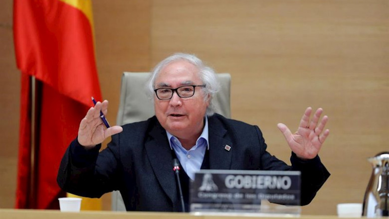 El ministro de Universidades, Manuel Castells | Pool ep el ministro de universidades manuel castells este pasado jueves en la comision de universidades