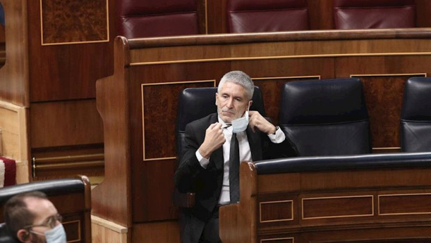 ep el ministro del interior fernando grande marlaska durante la sesion de control en el gobierno