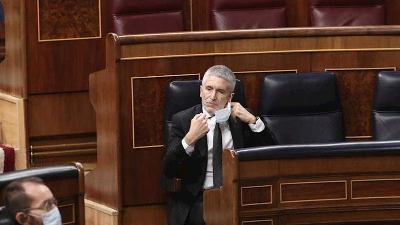 El ministro del Interior, Fernando Grande Marlaska, durante la sesión de control en el Gobierno | Eduardo Parra - Europa Press ep el ministro del interior fernando grande marlaska durante la sesion de control en el gobierno