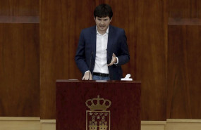 ep el portavoz de mas madrid pablo gomez perpiny durante su intervencion en el pleno de este