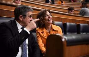 ep el portavoz del psoe en el congreso patxi lopez y la vicepresidenta primera del gobierno y