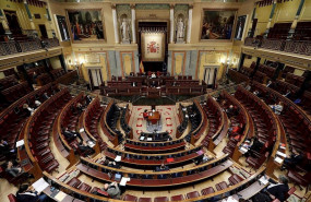 ep imagen del hemiciclo del congreso durante el estado de alarma