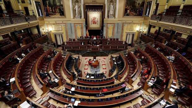 ep imagen del hemiciclo del congreso durante el estado de alarma
