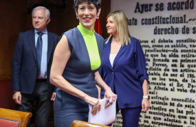 ep la ministra de inclusion seguridad social y migraciones elma saiz c a su llegada para comparecer